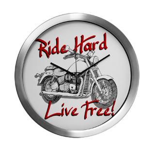 Ride Hard Live Free Modern Wall Clock for $42.50