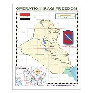 OIF Army unit Map posters  A2Z Graphics Works