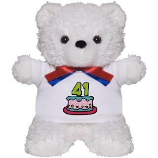 41 Gifts > 41 Teddy Bears > 41 Year Old Birthday Cake Teddy Bear