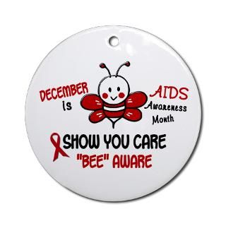 Support Hiv Aids Awareness Month Christmas Ornaments  Unique Designs