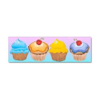 Colorful Gifts  Colorful Wall Decals  cupcakes watercolor sketch