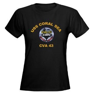 shirts  USS Coral Sea CV 43 Womens Dark T Shirt