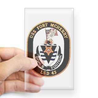 USS Fort McHenry LSD 43 Rectangle Decal for $4.25