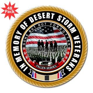 Desert Storm Veterans 3 Lapel Sticker (48 pk