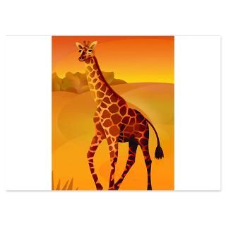 giraffe 4 5 x 6 25 flat cards $ 1 45
