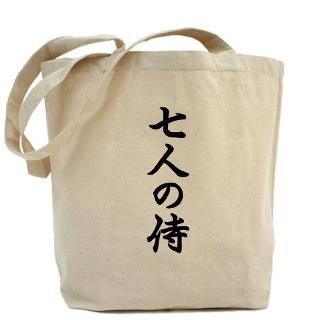 47 Gifts  47 Bags  Seven Samurai Kanji Tote Bag