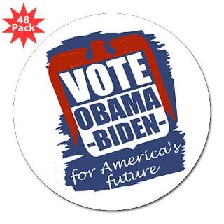 48 Obama Biden Americas Future 3 Lapel Stic