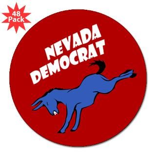 Nevada Democrat Lapel Stickers (48 pack)