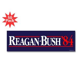 Reagan Bush 84 Campaign Sticker (Rectangle 50 pk)