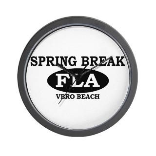 spring break vero beach flor wall clock $ 15 51