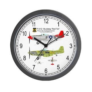 51 Mustang Tuskegee Airman Wall Clock for $18.00