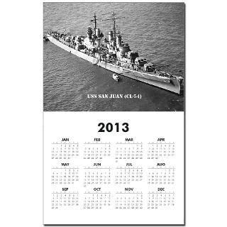 USS SAN JUAN (CL 54) Calendar Print