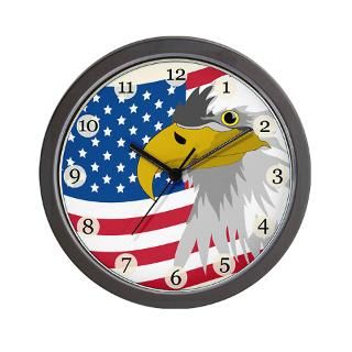 Bald Eagle Clock  Buy Bald Eagle Clocks