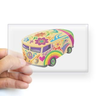 60s Bus Rectangle Decal for $4.25