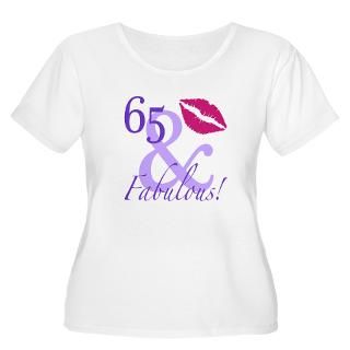 65 And Fabulous Womens Plus Size Scoop Neck T Sh for