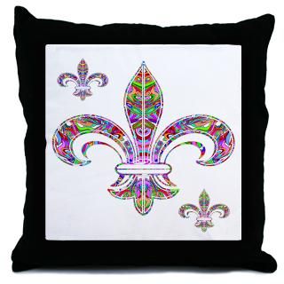 PSYCHEDELIC FLEUR #69 Throw Pillow