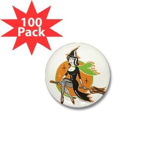 vintage halloween witch mini button 100 pack $ 71 99