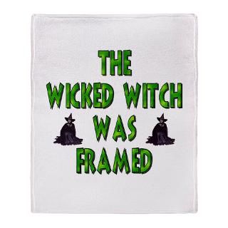 Wicked Witch Was Framed Stadium Blanket for $74.50