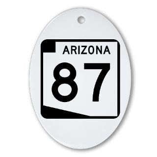 State Route 87 Arizona Oval Ornament for $12.50