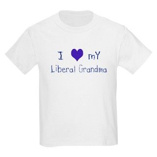 Love My Liberal Grandma Kids T Shirt by kyndsculture