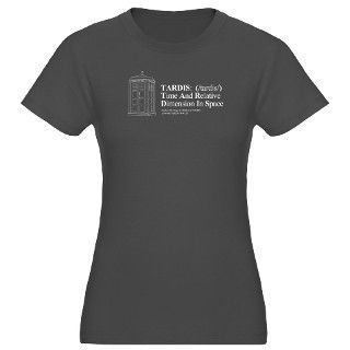 TARDIS Definition Womens Fitted T Shirt (dark)