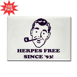 Herpes Free Since 93 Retro T Shirts & Gifts : Pop Culture & Retro T
