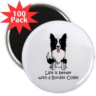 Kitchen and Entertaining  Border Collie 2.25 Magnet (100 pack