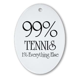 99 Tennis Oval Ornament for $12.50