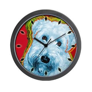 wheaten terrier wall clock $ 22 98