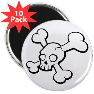 Skull n Bones 2.25 Magnet (10 pack)