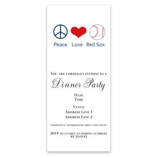 Peace Love Red Sox Invitations by Admin_CP4019914  507063655