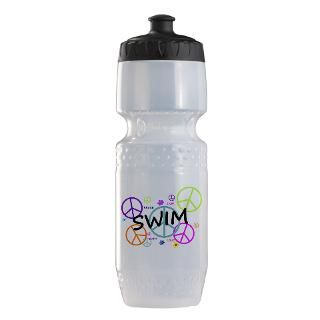 Colorful Gifts  Colorful Water Bottles  Swim Peace Sign Trek