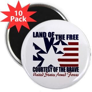 UNITED STATES ARMED FORCES 2.25 Magnet (10 pack)