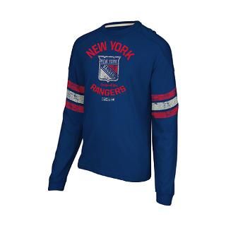 New York Rangers Blue CCM Applique Crew Neck Sweatshirt