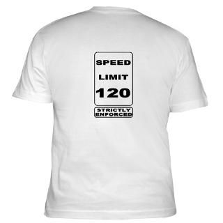 Skydiving Speed Limit 120 Fitted T Shirt
