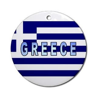 Greece Flag Labeled : International Car Stickers