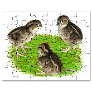 Babies Gifts  Babies Jigsaw Puzzle  Bobwhite Quail Chicks Puzzle
