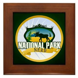 Natl Park Nerd (Ver 2) Framed Tile