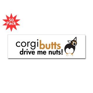 corgi butts drive me nuts bht sticker bumper 50 p $ 135 99