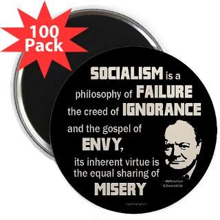churchill socialism quote 2 25 magnet 100 pack $ 139 99