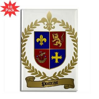 POITRAS Family Crest : Acadian Cajun / French Canadian Boutique