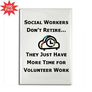 social work retirement rectangle magnet 100 pack $ 148 99