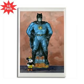 Mickey Mouse and Batman still life Rectangle Magne