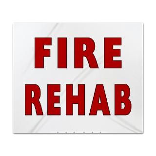 fire rehab sign King Duvet