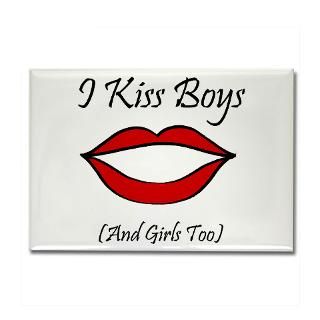 Kiss Boys (and girls too) Rectangle Magnet