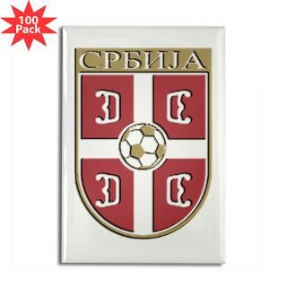 Fudbal Srbija/Soccer Serbia Rectangle Magnet (100