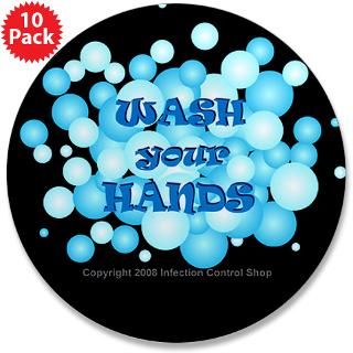 Promote infection control with these big 3.5 inch buttons.