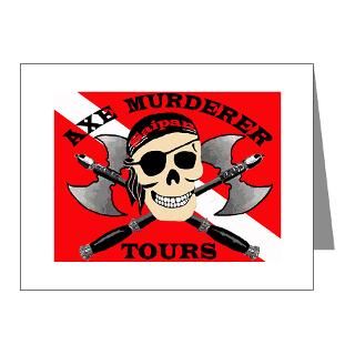 Axe Murderer Tours Note Cards (Pk of 20)