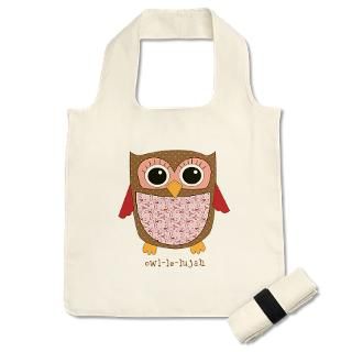 Children Gifts  Children Bags  Retro Owl in pink Reusable