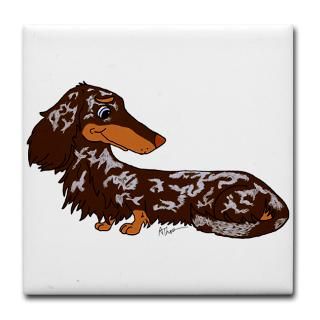 Chocolate Dapple Dachshund Cartoon ShirtsGifts : Cartoon Animal T